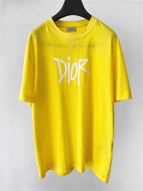 dior yellow shirt|dior designer shirts for men.